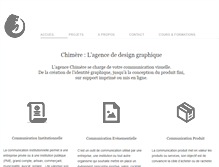 Tablet Screenshot of chimere-agence.com